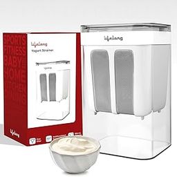 Lifelong Hung Curd Maker & Yogurt Filter Strainer 1100 mL | BPA-Free Dahi & Greek Yoghurt Box with Fine Mesh & Lid | Multi Use - Thick Curd, Whey Separator, Soybean Milk, Kefir, Pulpy Juice & Coffee-0