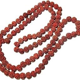 GIRLYZ Attire Rudraksha Mala for Men, 108 Beads Original Panchmukhi Rudraksha Japa Rudraksha Mala for Protection, Meditation and Yoga(Pack of 1)-image-46