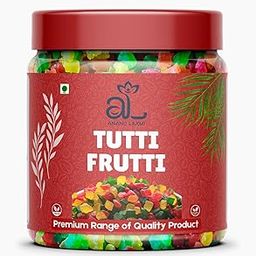 AL Anand Laxmi Mixed Tutti Frutti for Cake, Ice Creams and Shakes Decorations, Mix Tutti Frutti Multicolor, Delicious and Tasty | Toppings Cherries | 100 gm Jar Pack-image-60