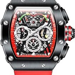 Multifunction Watch - with Day, Date, and 24-Hour Sub-Dials” | Water Resistant Square dial Unique Design Wrist Watch for Man | Best Gift for Males-image-95