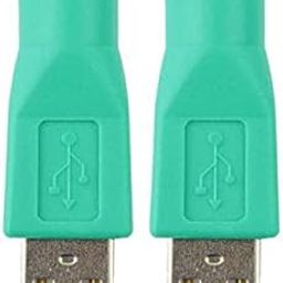 CALANDIS™ 2x2x PS/2 Female to USB 2.0 Male Port Adapter Converter for PS2 Keyboard Mouse | USB Cables, Hubs & Adapters | Computer Cables & Connectors-0