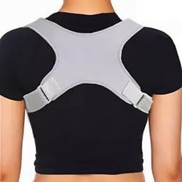 NUCARTURE Free Size Posture Corrector For women and men Support Belt with Adjustable Straps Pain Straight And Shoulder Support Belt (Grey)-picture-26