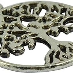 20 Pieces/Lot Antique Silver Filigree Hollow Leaf Tree Of Life Diy Charms Beads Family Friends Xmas Crafts Gift | Fashion Jewelry | Necklaces & Pendants-18