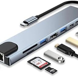 ChargeXcel 8-in-1 USB Type-C Hub with 4K HDMI, USB 3.0 & 2.0, SD/TF Card Reader, 100Mbps Ethernet, Type-C PD Charging | Compact Multiport Adapter for Laptop, MacBook, iPad, Tablet & More-image-60