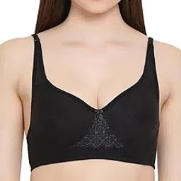 clovia Women's Cotton Padded Wire Free Non-Wired Full-Coverage Bra-picture-19