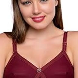 Women's Cotton Padded Wire Free Non-Wired Full-Coverage Bra-image-45