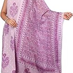 Women's Cotton Floral Print Calf Length Keyhole Neck Sleeveless A-Line Kurta with Pant and Duptta-image-1