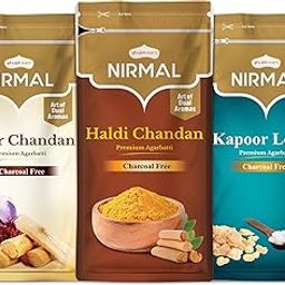 Shubhkart Nirmal Kesar Chandan, Kapoor Loban & Haldi Chandan Premium Zipper Agarbatti Sticks | Agarbatti for Pooja & Meditation | Incense Sticks for Home | Pooja Items | 150g (Pack of 3)-image-103