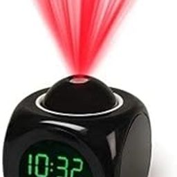 Digital Alarm Clock with Projector Time Display Watch with Indoor Temperature, Smart Night Light, Bold Numbers for Bedroom,Table,Office,Home-image-8