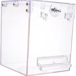 CALANDIS™ Bird Birdbath Tub Clear Bath Shower Box for Budgerigar Lovebird Little Birds | Home & Garden | Yard, Garden & Outdoor Living | Bird & Wildlife Accessories | Birdbaths-image-64