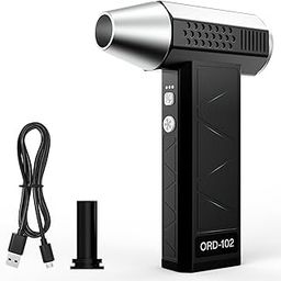 Electric Air Duster, 210000RPM Powerful Cordless Air Blower, 4-Gear Adjustable for Deep Cleaning Keyboard, PC, Car, Home & Outdoor - Replaces Compressed Air Cans (Black, Model1)-image-29