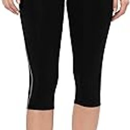 Solid High Rise Below Knee Length Active Capri-image-65