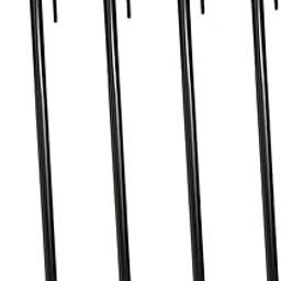 ATORSE 4 Pieces Steel Tent Stakes Hiking Strong Multiuse Accessories Camping Stakes 40cm-image-34