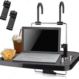 Robustt Multipurpose Car Tray - Pack of 2 (Black) | ABS Material| Easy Installation | Adjustable Angles | Versatile Use for Holding Food, Drinks, laptops, and More.-22