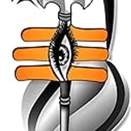 New Sticker 60 cm Trishul with Eye Tribal Lord Siva Har Har mhadev Self Adhesive Sticker (Pack of 1)-image-81