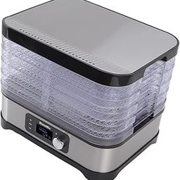 Food Drying Machine, BPA Free Food Dehydrator Machine Dishwasher Safe Timing Stainless Steel Adjustable Temperature Settings for Vegetables for Kitchen-image-19