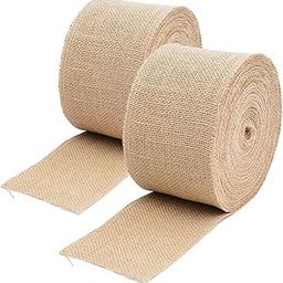 DELINGER Jute Burlap Ribbon | 2" X 2 Metre | Craft Lace | for DIY Project, Gift Wrapping, Event & Wedding Decorations (2)-picture-26