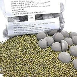 Jivaat Para 50 Half Balls For Preserving And Protecting Dal, Rice, Grains And Other Dry Food Items Etc - (Pack Of 1) - 400 Gm-image-6