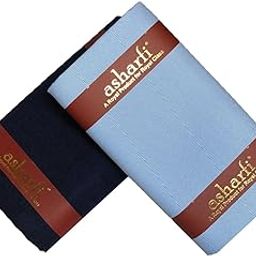Men Pant Shirt Fabric Combo Gift Set | Polycotton Unstitched Men's Fabric Set | Lightweight & Breathable Unstitched Fabric for Men | Men's Pant Shirt Combo Set for Summer (SKY BLUE)-image-47