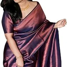 avantika fashion Women's Kanjivaram Soft Semi Silk Banarasi Sarees With Blouse Piece.-picture-4