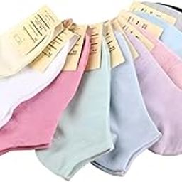 Multicolor Summer Low Cut Thin Shallow Mouth Short ankle length Socks For Women And Girls, Free Size-image-11