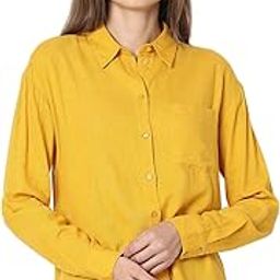 vero moda Spread Collar Long Cuff Sleeves High Low Formal Shirt-picture-8
