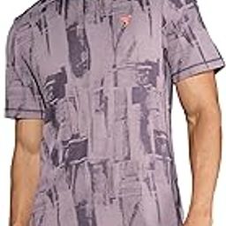 Men's Polyester Slim Fit Half Sleeve Self-Design Crew Neck Sports T-Shirt with Double Cool for Gym, Sports & Regular Use-image-16