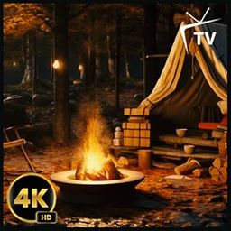 Relaxing Campfire - Crackling Sounds TV Loop-image-35