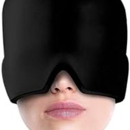 Relief Cap Migraine Hat with 360° Compression, Reusable Gel Ice Pack for Cold & Hot Therapy, Flexible Stretchable Design for Sinus Relief, Multicolor pack of 1-image-97
