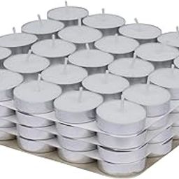 Wax Tealight Candles (Set of 100, Unscented)-image-102