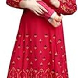 Maternity Gown for Women | Chic Feeding Anarkali Kurta with Dual Nursing Zippers in Viscose Rayon for Pre & Post Pregnancy-image-55