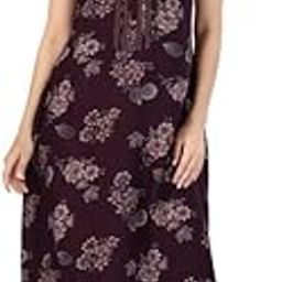 Women's Printed Alpine Nighty | Soft & Cozy Fabric | Regular Fit Full-Length Nightgown with Short Sleeves & Pockets CSCA02B-image-28