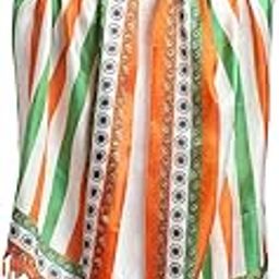 Women's Multicoloured Printed Silk Dupatta-10