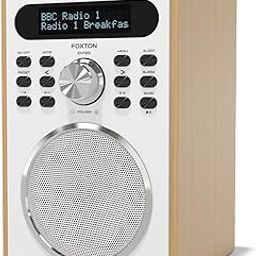 Azatom Foxton FX200 | DAB/DAB+ Digital FM Radio | Alarm Clock | Wood Effect | Headphone socket | Bluetooth | Mains powered (Oak)-picture-15