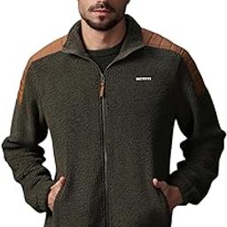 High Star Men Polyester Printed Oversized Fit Band Collar Full Sleeves Sweatshirts-image-4