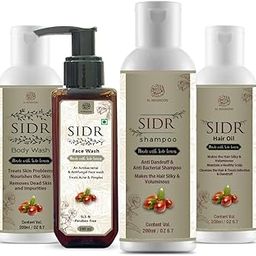 AL MASNOON Sidr Body Care Combo (4 items) / Sidr Shampoo 200ml/ Sidr Body Wash 200ml/ Sidr Hair Oil 200ml/ Sidr Face Wash 100ml-image-73