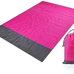 SANPEXA Beach Blankets, Picnic Blankets, Picnic Mat, Beach Mat, Sand Free Waterproof Family Picnic Pad Pocket Fast Drying Oversize Portable Soft Lightweight (Pink, 83 x 79 in)-image-31