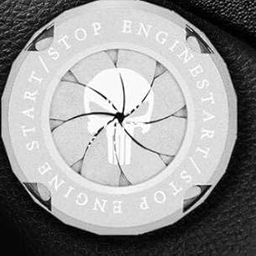 YOURKARTS.COM Engine Start Stop Button Cover – Full Metal Black Chrome Push Button Sticker for Stylish Car Dashboard Look and Feel | car Accessories 2025 (Push Button Cover Sceleton)-image-2