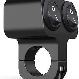 amiciAuto 12V 22mm Motorcycle Handlebar Switch- Waterproof Dual Control 2-Way Button for Fog-Lamps, Headlight, etc-image-73