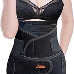 Lillas cotton 3-in-1 Post-Pregnancy Support Belt for Abdomen, Waist & Pelvis Slimming Belt for After Delivery C-Section Postpartum Stomach Wrap Abdominal Belt (Black)-13