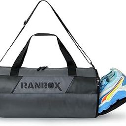Polyester Grey Duffle/Gym Bag/Shoulder Bag for Men & Women with Separate Shoes Compartment-21