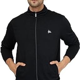 Men's Winter Cotton Fleece Regular Fit Zipper High Neck Jacket-29