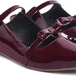 Women’s Mules Glossy Pointed-Toe Backless Flats with Double Straps and Bow Detail for Office and Casual Evening Outings-96