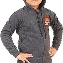SOULFIBRE Boys Winter Hoodie Sweatshirt – Full-Zip Fleece Jacket for Kids & Teens | Warm & Stylish Schoolwear with Cozy Hood for Cold Weather-image-9