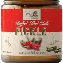 Home Made Stuffed Red Chilli Pickle (Bharwa Lal Mirchi Achar) 350 gm Home Made | Natural | Preservative Free-image-80