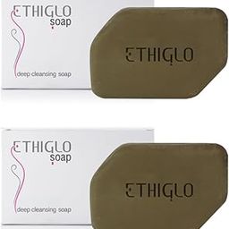 Ethiglo Deep Cleansing Soap for All Skin Types | Helps Reduce Acne Scars, Dullness, Tanning & Pigmentation | Leaves Skin Soft & Smooth | Pack of 2 (75g)-image-15