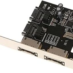 Meri Shopp 2 Port PCI Express SATA 6 Gbps ESATA Controller Expansion Card Super Speed-19
