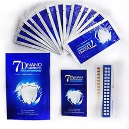 WAGKOVA 14 Pairs Teeth Whitening Strip 7D Shimmer White Tooth Stickers with Teeth Shade Chart Professional Teeth Whitening Strip for Senstive Teeth, Fast Removing Smoking, Coffee, Wine Stains-image-51