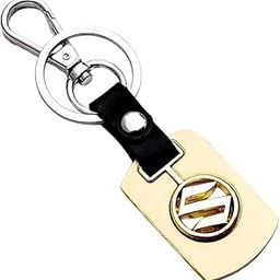 ZYZTA Imported Metallic Key Chain with Centre Brand Logo, Compatible with Suzuki Cars Keys, Golden-image-49