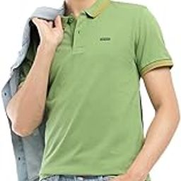 Men's Cotton Regular Fit Solid Polo T-Shirt-image-21
